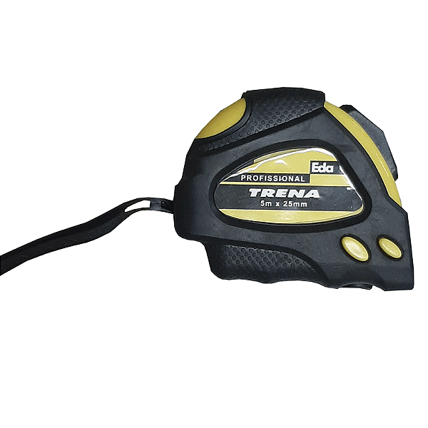 Trena Emborrachada Profissional 5m x 25mm Auto Trava EDA Ref.9JL