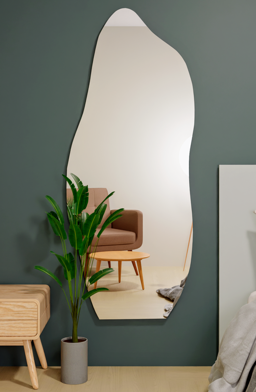 Espelho Orgânico Arezzo Sem Moldura Polido 150X60cm Vmex