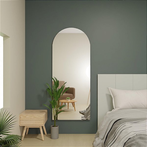 Espelho Orgânico Padua Retangular incolor sem Moldura 150x60cm Vmex