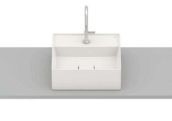 Cuba de Apoio Q5 Quadrada Celite 35x35cm Beige Bege