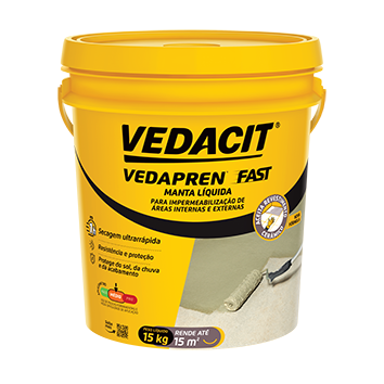 Vedapren Fast Concreto Balde 15kg Vedacit