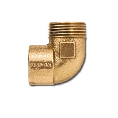 Cotovelo de Bronze Eluma LR-Externo R.13 - 15 mm x 1/2