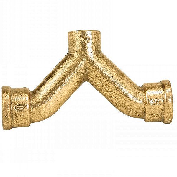 Tê Misturador de Bronze Eluma R.50 - 3/4 x 22 mm x 3/4