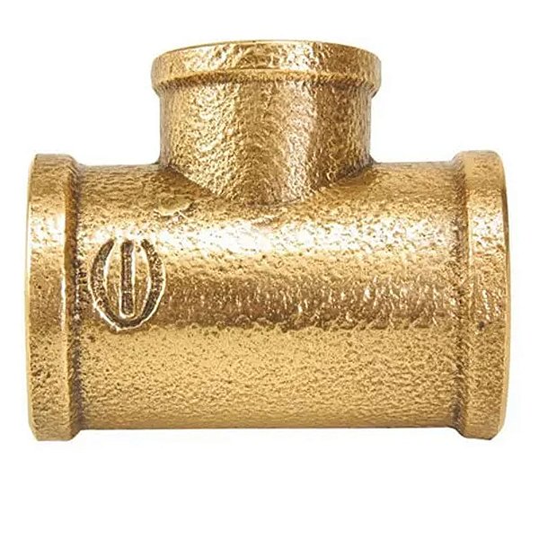 Tê de Bronze com Redução Rosca Interna Eluma R.713 - 1 x 3/4