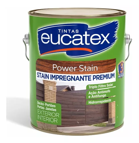 Verniz Eucatex Galão 3.6L Stain Power - Imbuia