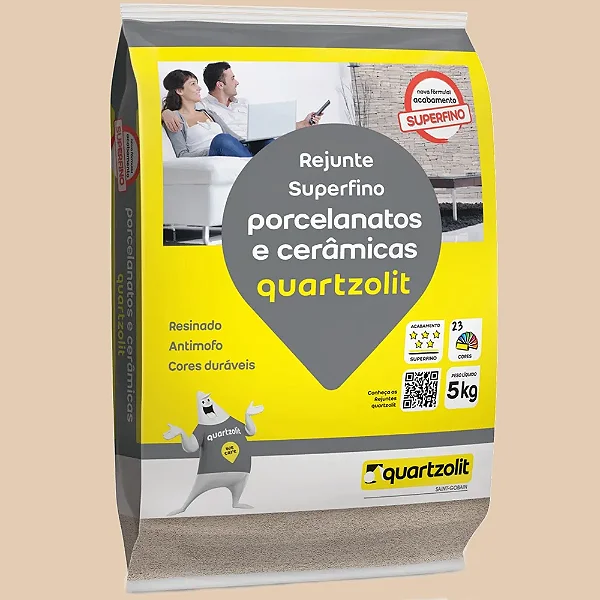 Rejunte Quartzolit para Porcelanato 5kg Cor Bege