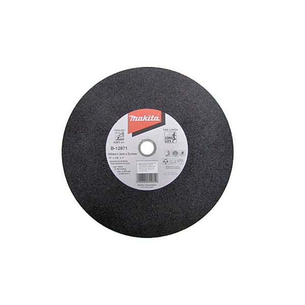 Disco de Corte Makita 14 B-12871 para Metal compatível com LW1400