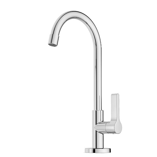 Torneira para Lavatório de Mesa Celite Lix Bica Alta Cromada