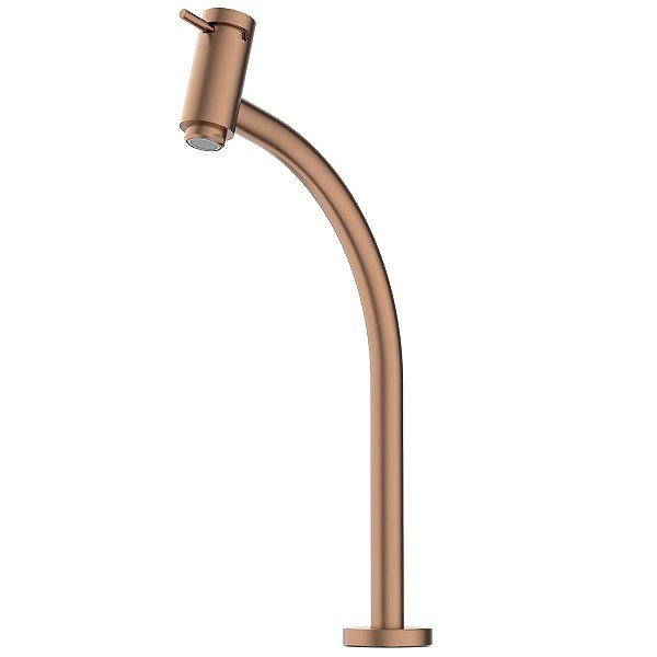Torneira para Lavatório de Mesa Celite Bica Alta Rose Gold Matte