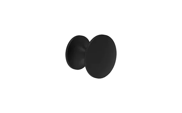 Puxador Vitta 25mm Ponto Redondo Preto – Soprano