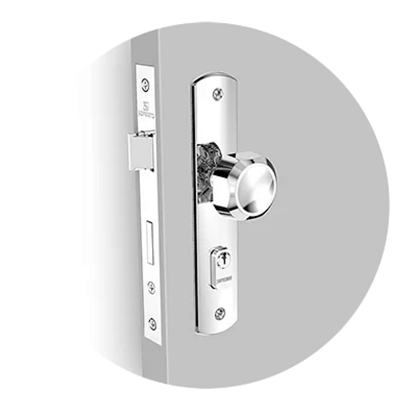 Fechadura Soprano Brio Bola Externa Cromada ESP26 (40x53 PY45) – Modelo 03001.0713.01