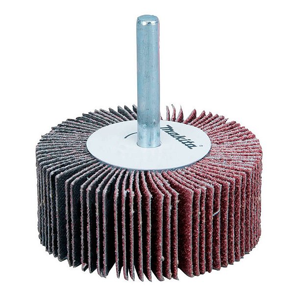 Roda de Lixa Makita D-76102 – Grão A60 com Haste 1/4 para Furadeira e Retificadeira