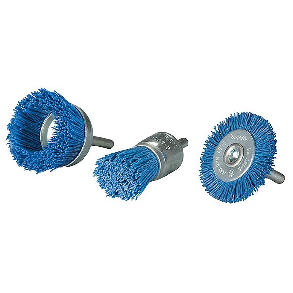 Conjunto de Escovas de Nylon Makita D-70758 – 3 Peças para Furadeira (Grão 240)