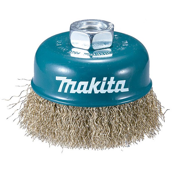 Escova de Aço Tipo Copo Makita D-55354 – 75mm com Rosca M14 para Esmerilhadeiras