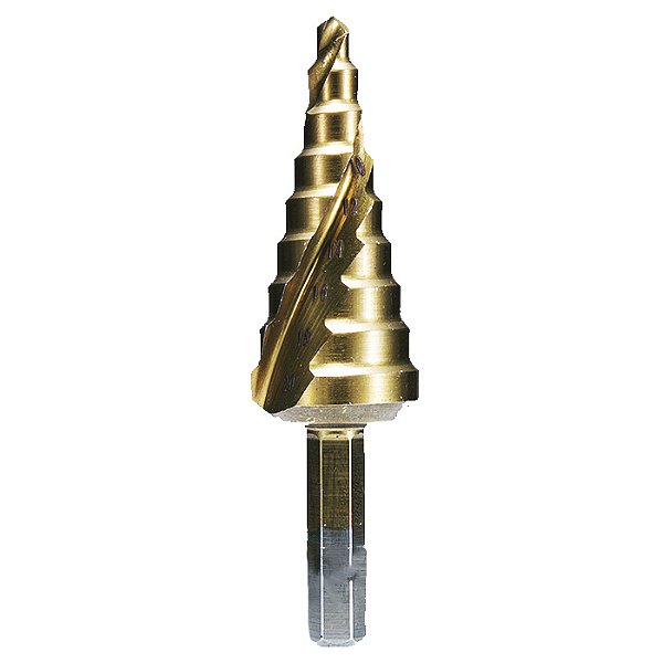 Broca Escalonada Makita D-40185 para Metal 4–20mm com Banho de Titânio