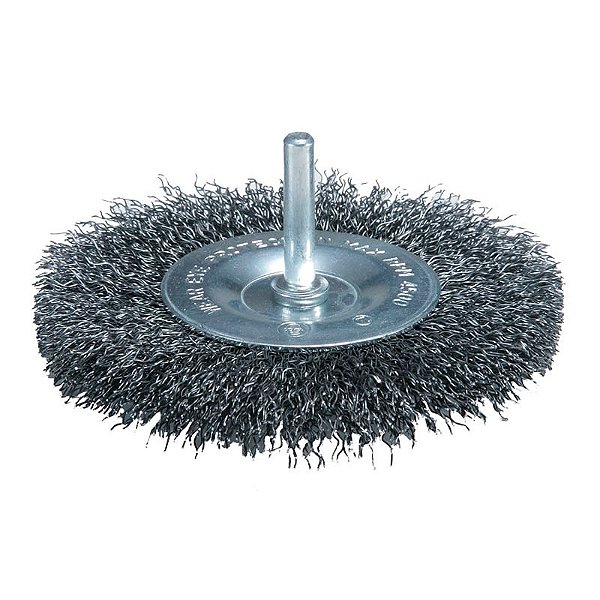 Escova de Aço Tipo Roda Makita D-39986 – 75mm com Haste 6mm para Furadeira