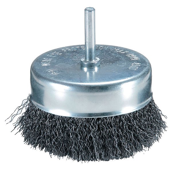 Escova de Aço Tipo Copo Makita D-39936 – 75mm com Haste 6mm para Furadeira