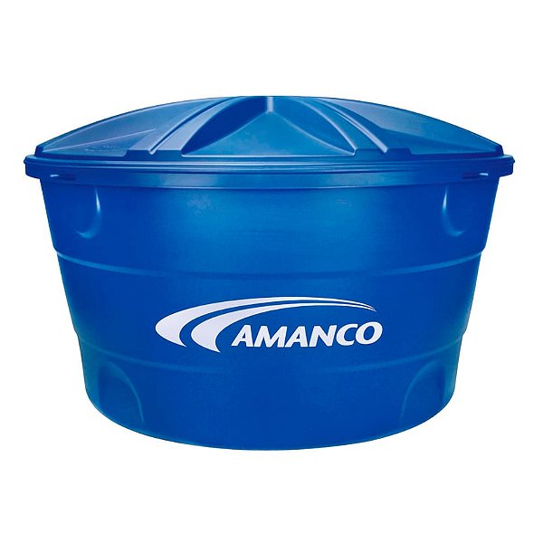 Caixa D'Água Amanco Wavin 1000L Azul com Tampa Encaixe