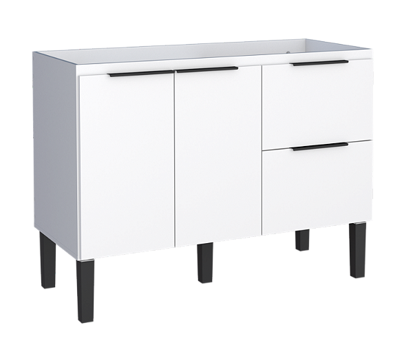 Gabinete de Cozinha em Madeira Cisne 114cm Branco para Pia de 120cm – Cozimax