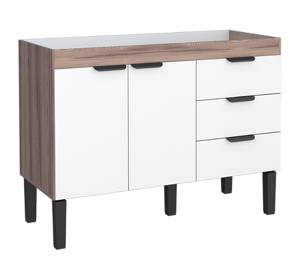 Gabinete de Cozinha em Madeira Flamingo 114cm TAM/BR para Pia de 120cm – Cozimax