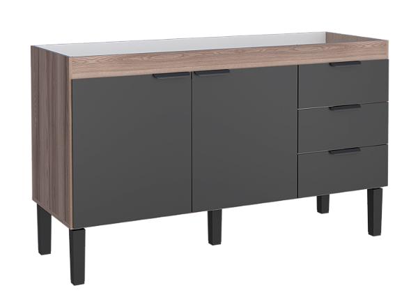 Gabinete de Cozinha em Madeira Flamingo 144cm TAM/PR para Pia de 150cm – Cozimax