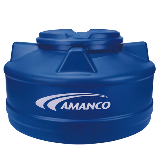 Caixa D'Água Amanco Wavin 1000L Azul com Tampa de Rosca – Tripla Camada