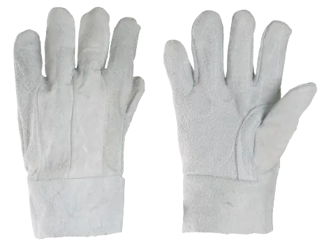 Luva de Raspa de Segurança Alseg Clute Reforçada Punho 7cm CA 45230