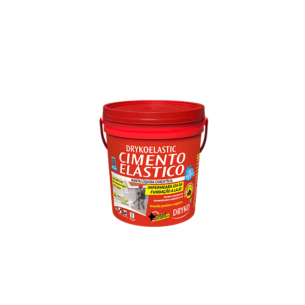 Impermeabilizante Cimentício Flexível Bicomponente Drykoelastic 4kg - Dryko