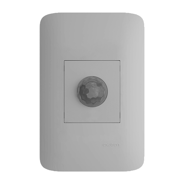Sensor de Presença de Parede Embutir 4x2 Exatron LESP4008 Bivolt com Fotocélula