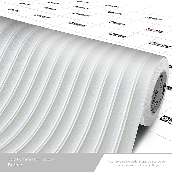 Adesivo Imprimax Gold Fórmica Ripada Branco Rolo 1,22x12,5m