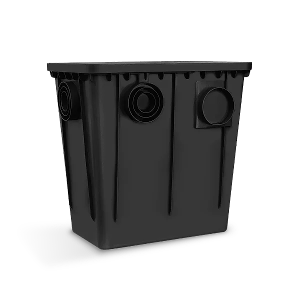 Caixa de Gordura com Cesto 52cm x 33cm 52 Litros Preto – LGMAIS CXPS52L3352PR