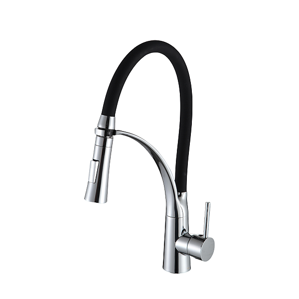 Misturador Monocomando Cozinha TELCA Flexível com Ducha Preto - R.QSC-D6003P