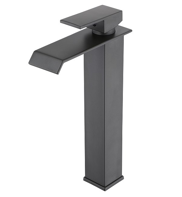 Misturador Monocomando Lavatório TELCA Cascata Alta Cinza - R.LSM-M3005