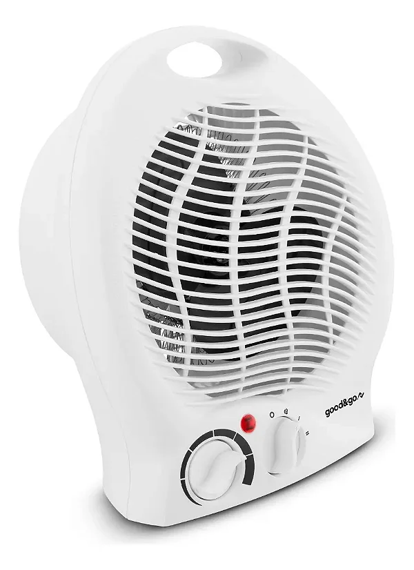 Aquecedor Elétrico Portátil Good&go 1500W 127V — Branco