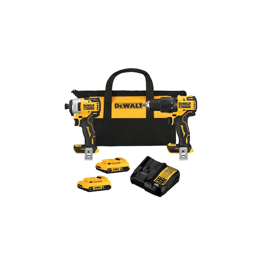 Combo Atomic DeWalt 20V Max Brushless Parafusadeira e Furadeira de Impacto DCK279D2