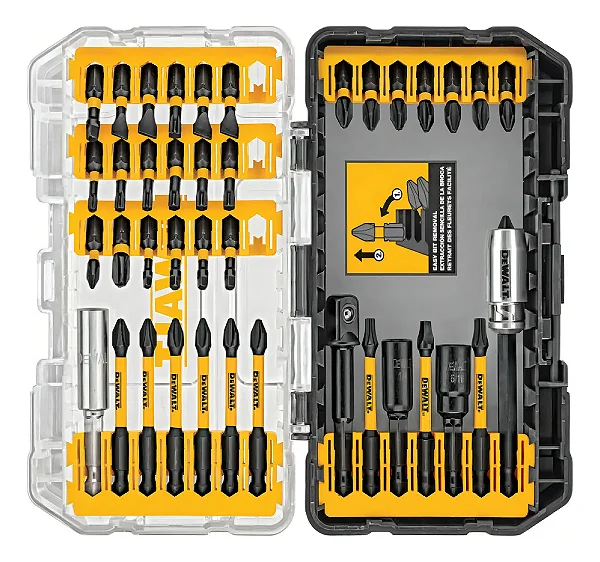 Jogo de Bits de Impacto DeWalt FlextorQ DWA2T40IR ToughCase+ 40 Peças