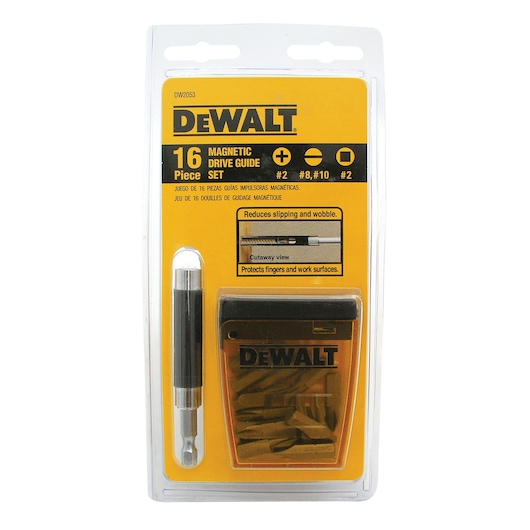 Jogo de Bits com Guia Magnética DeWalt DW2053 16 Peças