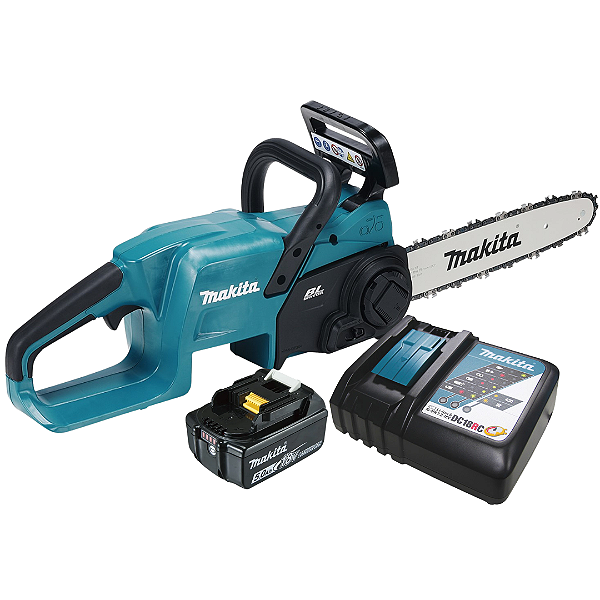 Motosserra a Bateria 18V Makita DUC307 com Sabre de 30cm, 1 Bateria 5.0Ah e Carregador Rápido