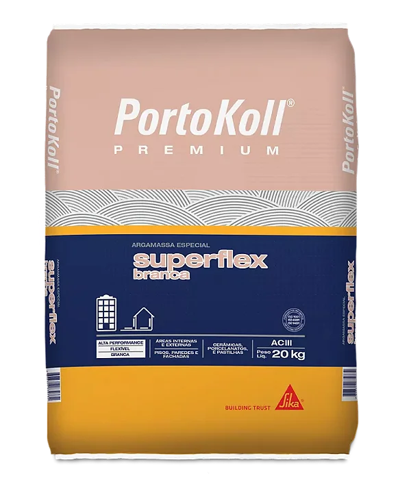 Argamassa Portokoll ACIII Premium Superflex Branca 20kg