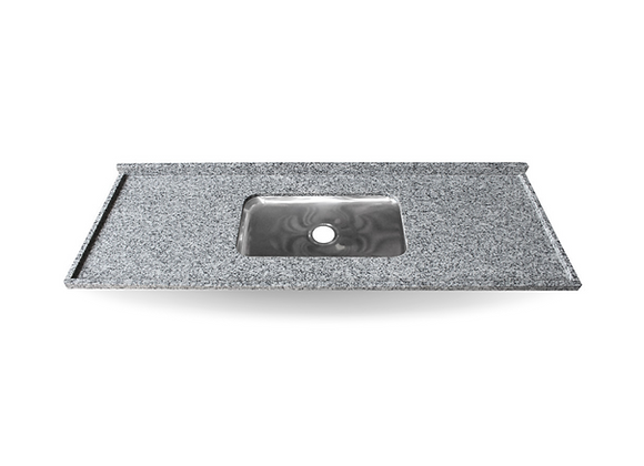 Pia de Granito Cinza Corumba 200x56cm Cuba Funda Granito Kasa