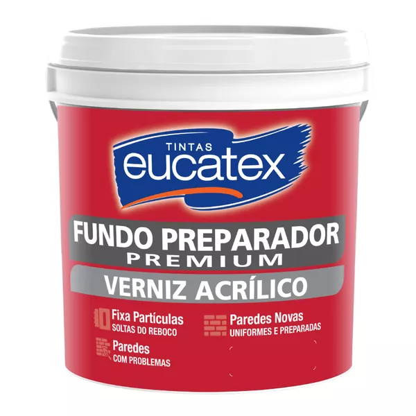 Fundo Preparador de Paredes Incolor Base Água 15L Eucatex