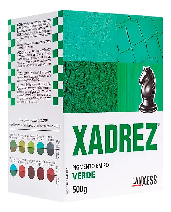 Pigmento em Pó Verde 500g Xadrez