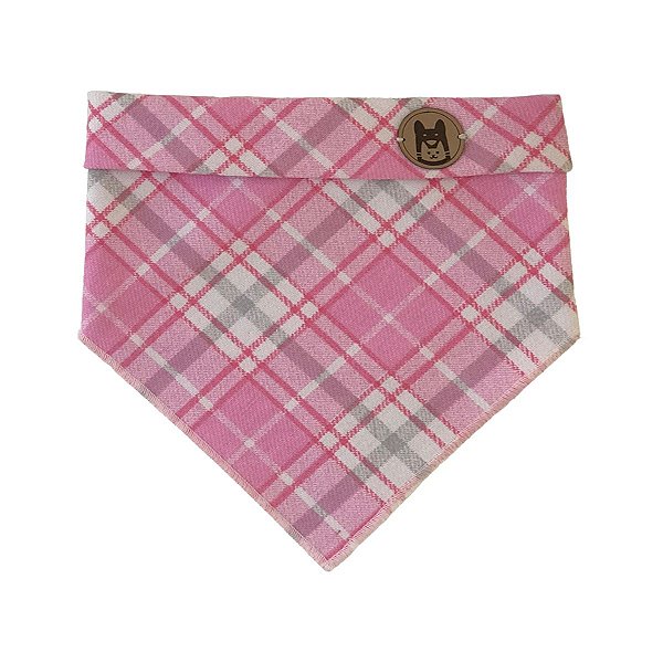 Bandana - Xadrez Rosa
