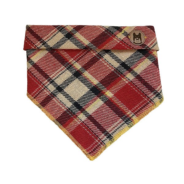 Bandana - Xadrez Vermelha