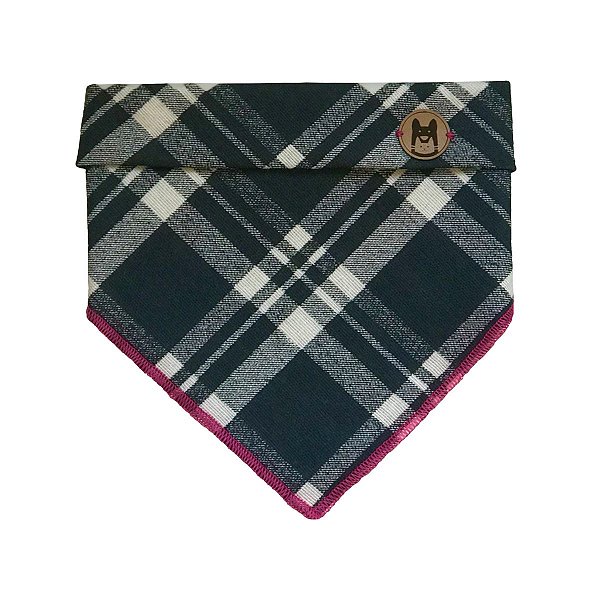 Bandana - Xadrez Preto e Branco