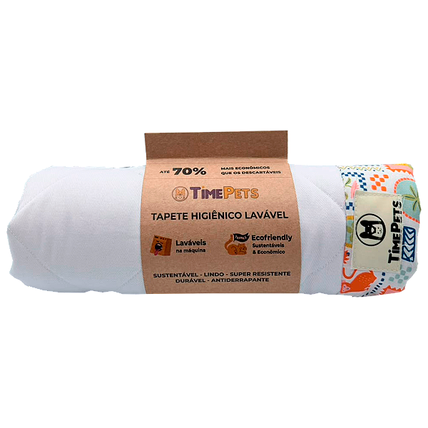 Tapete Higiênico Lavável 100% Algodão | Floresta