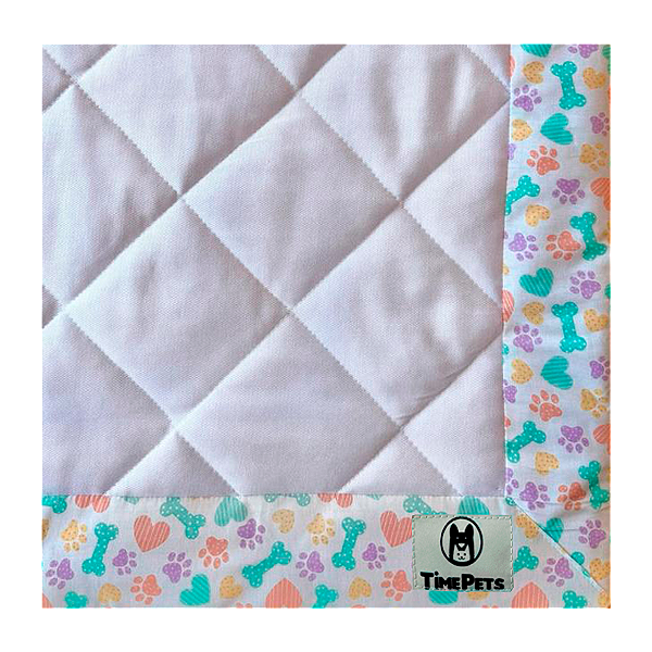 Tapete Higiênico Lavável 100% Algodão | Patinhas