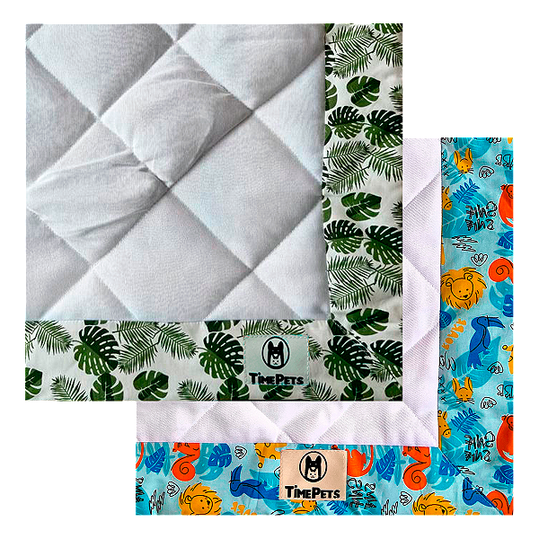 Kit 2 un Tapete Higiênico Lavável 100% Algodão | Variados I