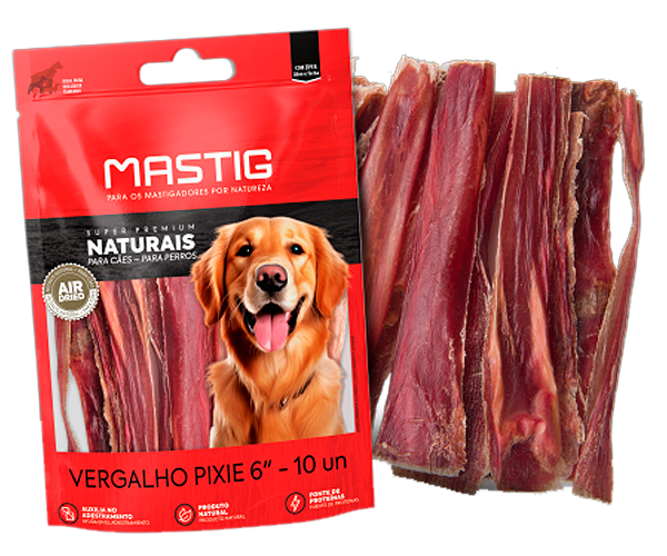 Vergalho Pixie 6" petisco para cães – 10 Peças - Mastig