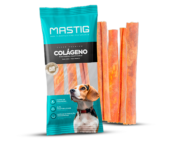 Colágeno Palito 8" 3 pçs - Petisco Mastig